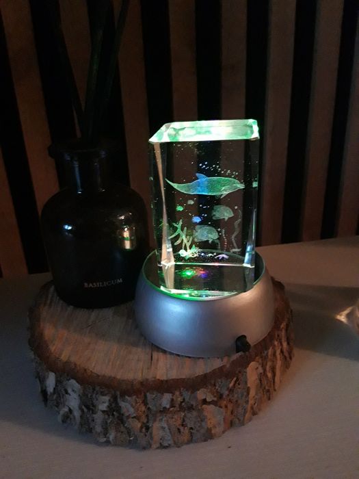 Lampka nocna szklana