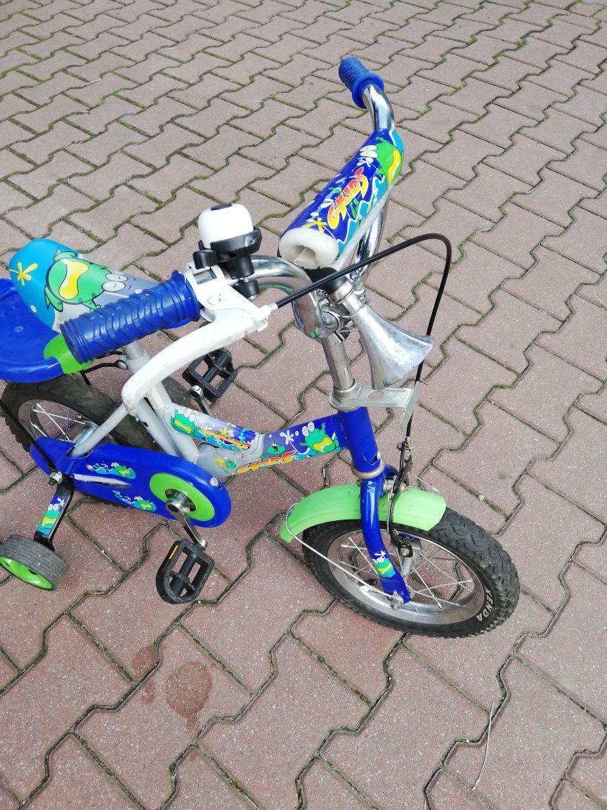 Rowerek, koła 12 cali, boczne kulka gratis,sprawny, bardzo lekki.