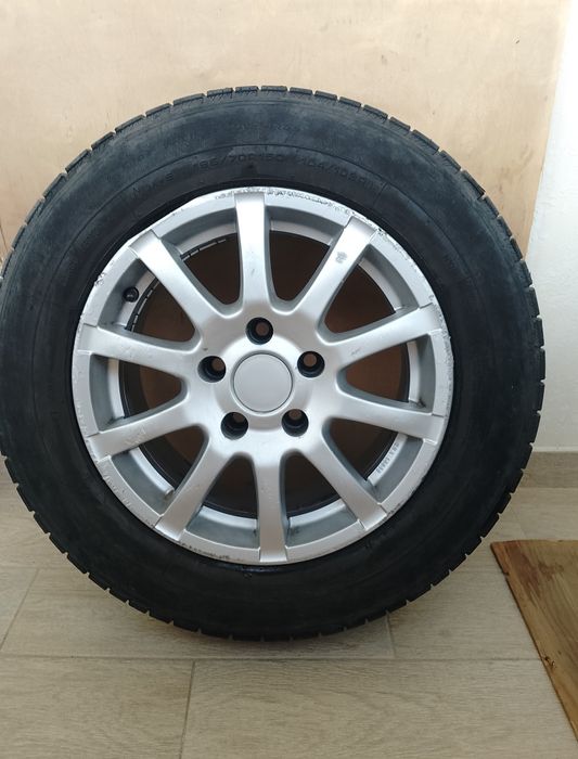 Продам диски Ronal r15 5*112 с шинами (зима на сезон).