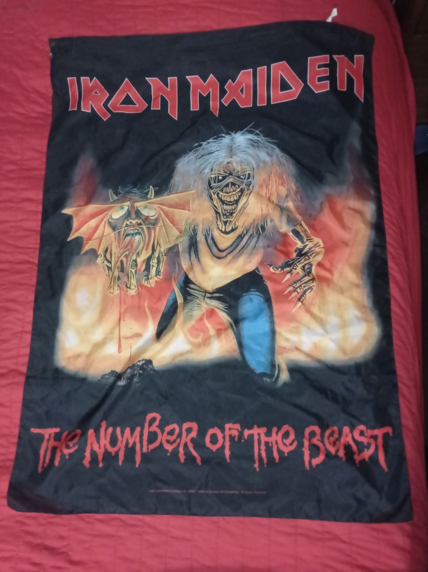 Bandeira Poster Iron Maiden The Number of the Beast