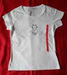 T-shirt koszulka damska bawełniana z kotem * rozm. M * NOWA