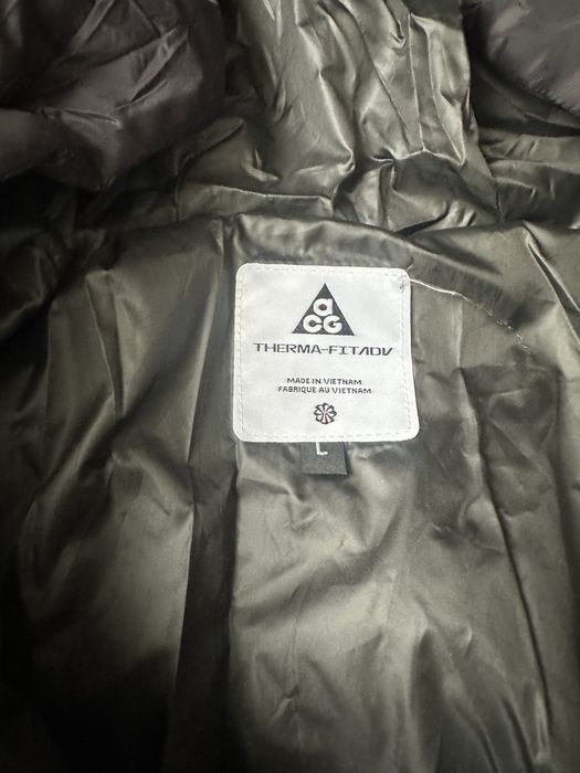 Пуховик Nike ACG чорний , Зимова тепла куртка Найк АСГ