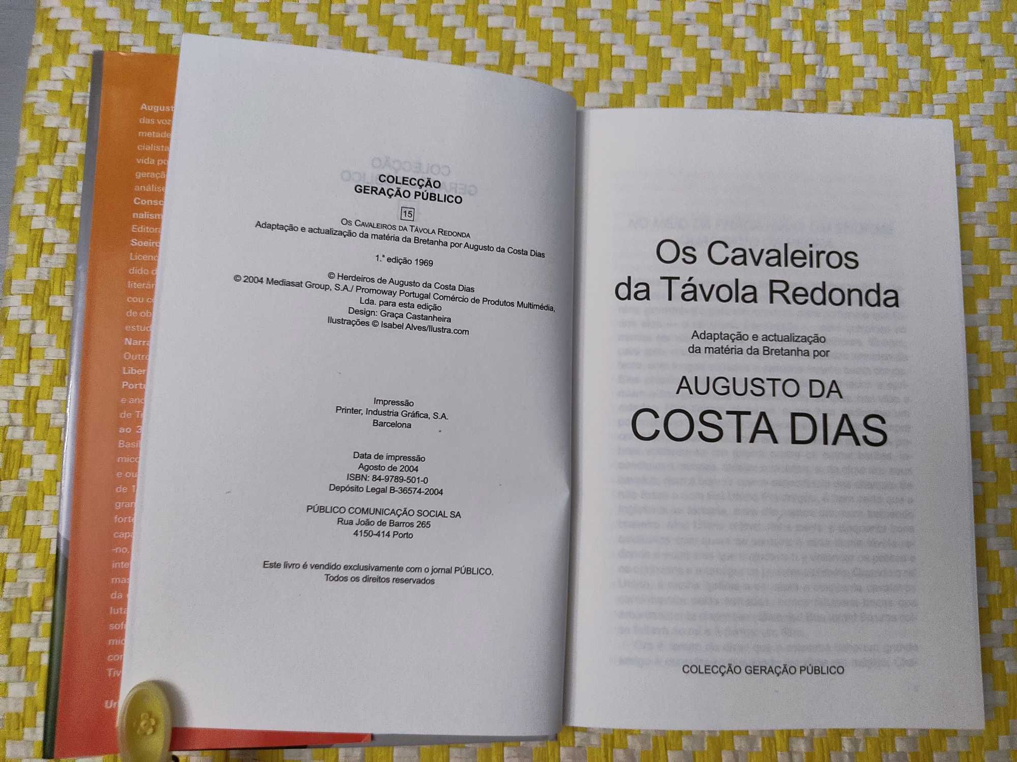 Os Cavaleiros da Távola Redonda – Augusto da Costa Dias