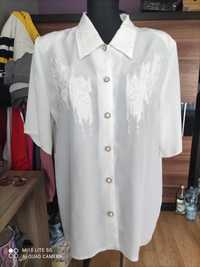 Elegancka biała koszula XL 42 we wzory