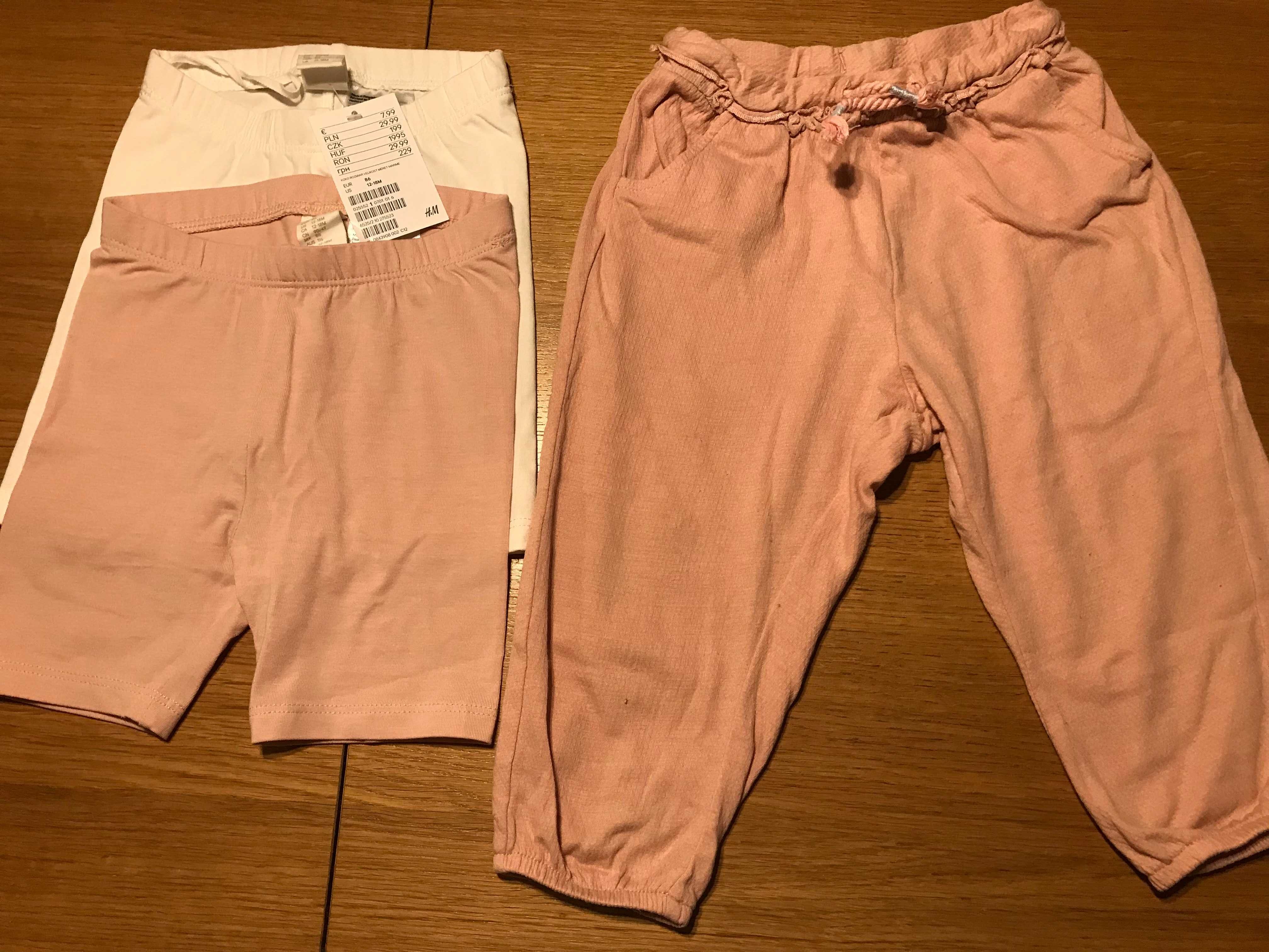 pakiet dla dziewcz. rozm. 9-12 mies, 80cm, Mango, H&M, nowe i stan bdb