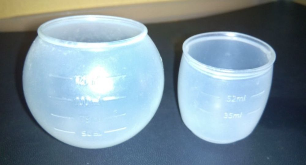 2 medidores 125ml /52 ml