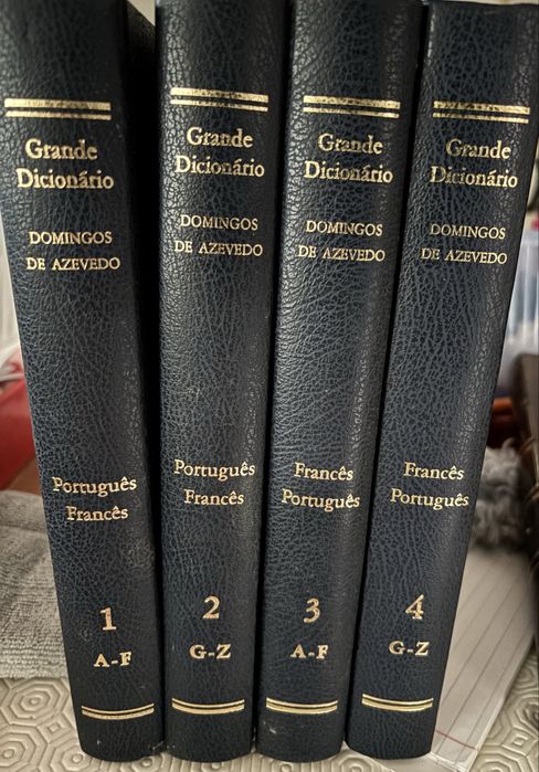Grande Dicionário Francês-Português- Domingos de Azevedo (4 Volumes)