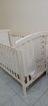 Berço branco de Madeira Zy Baby + Colchão