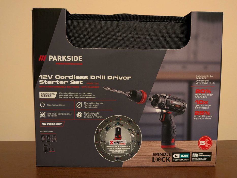 Wiertarko - wkrętarka Parkside PERFORMANCE 12V PBSPA 12 E4