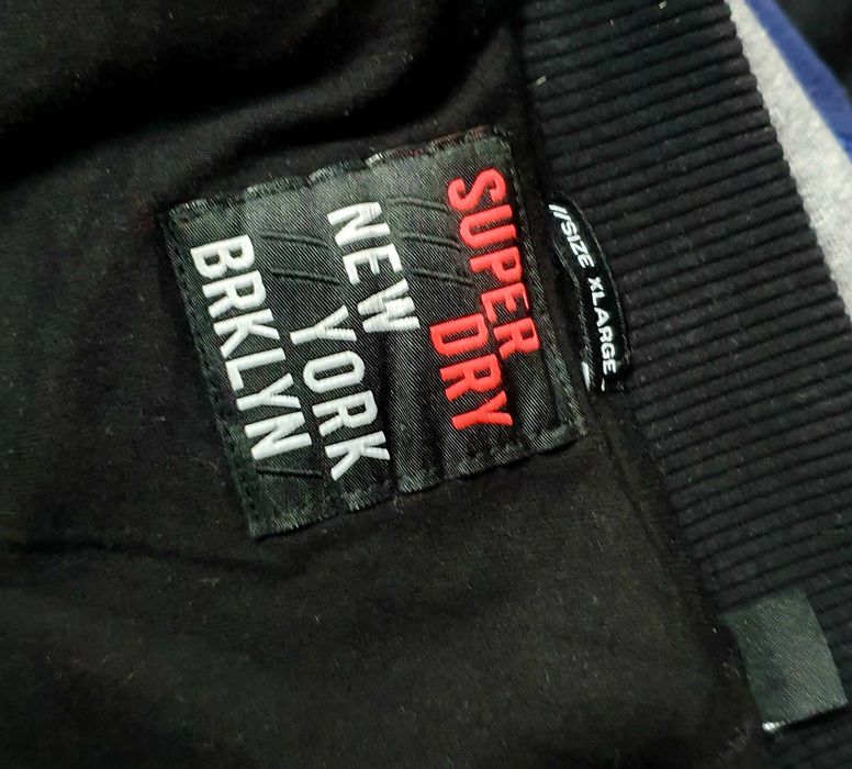SUPERDRY roz. L męska kurtka gruba bluza oryginalna