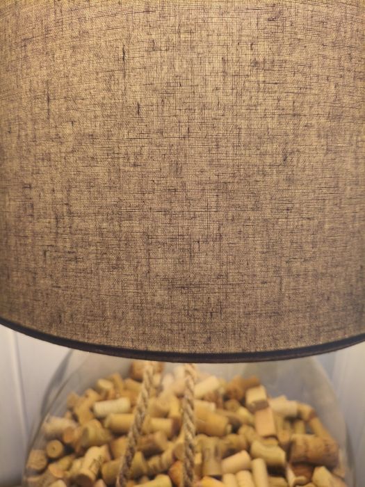 Lampa stołowa szklana