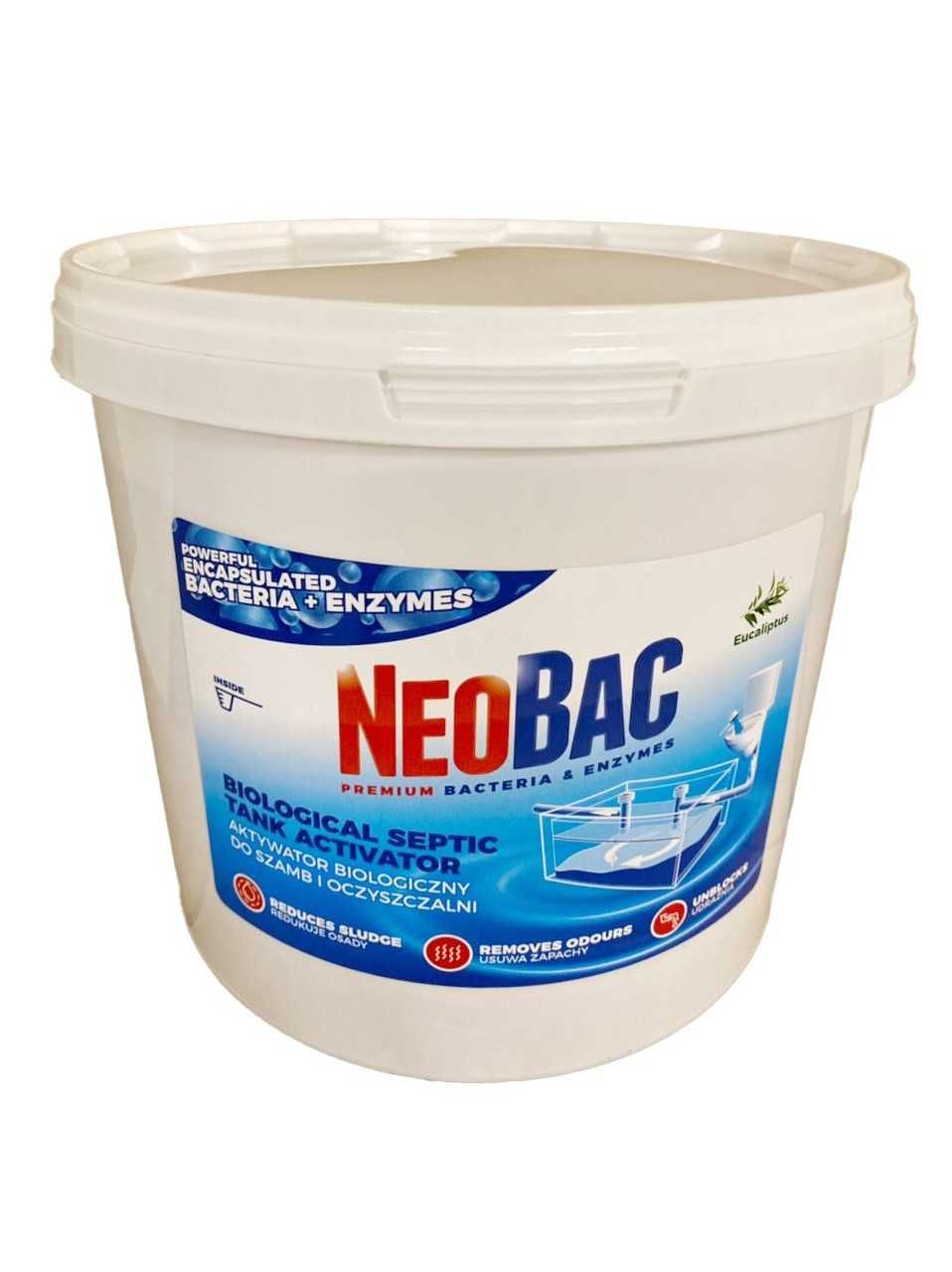 БиоБактерии НеоБак 5 кг(200ДОЗ) NeoBac для септика/ямы/канализаций
