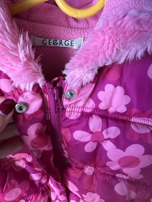 Kurtka różowa George r.92/98 Wielkopolska