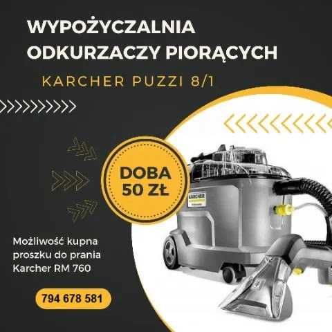 WYNAJEM odkurzacza piorącego Karcher Puzzi 8/1
