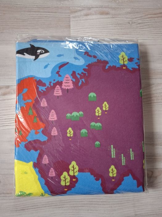 Фетрові плакати із липучками: зоопарк, мапа світу, море.