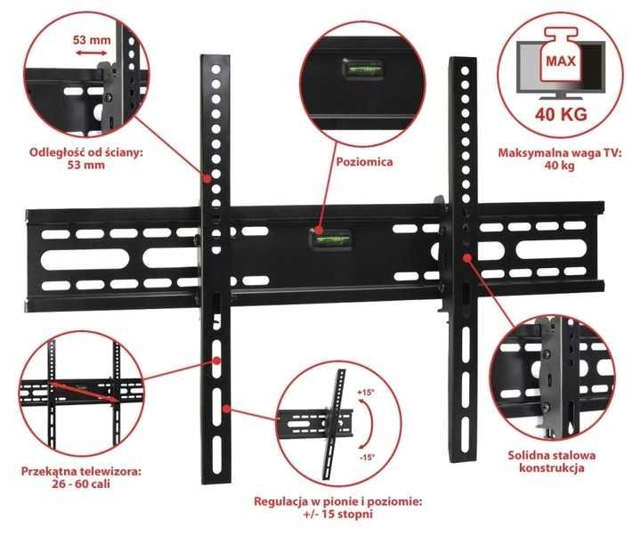 UCHWYT do TV LED/LCD 37-75" regulowany-OKAZJA TANIO !