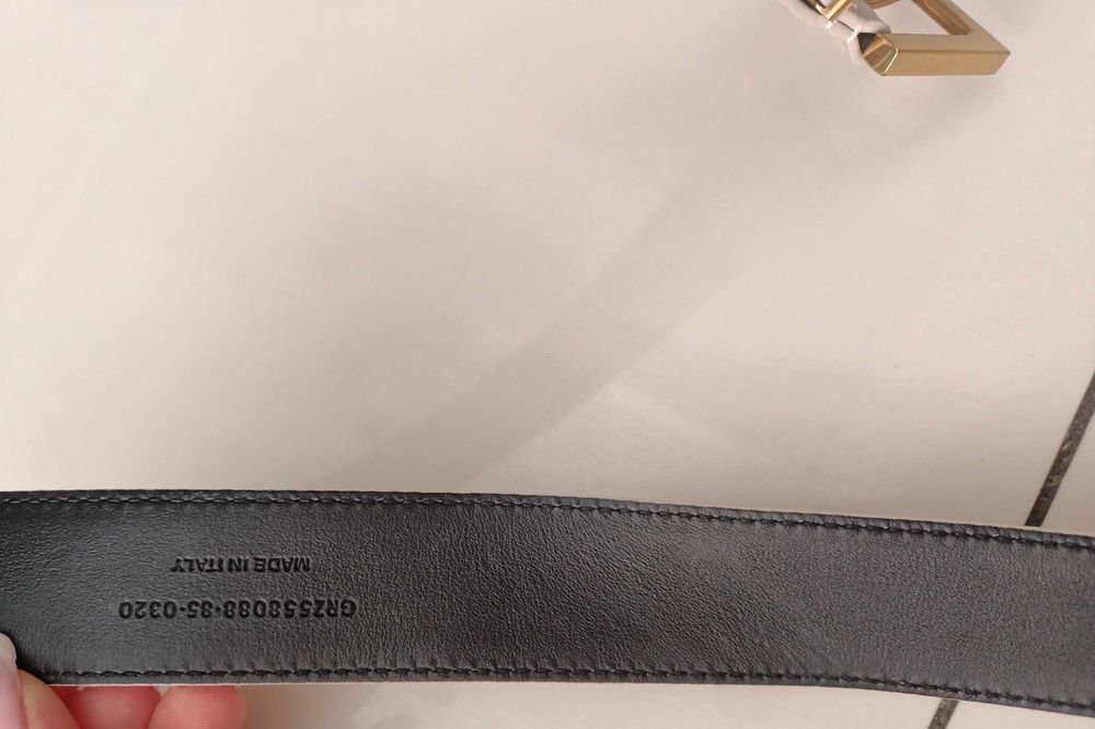 Pasek ysL skóra naturalna