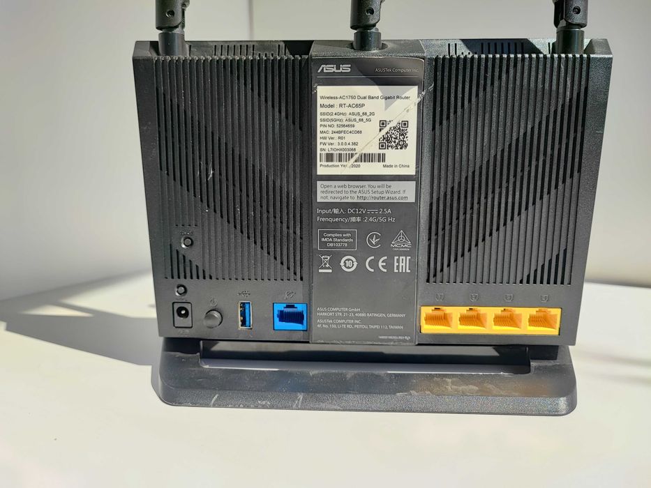 Дводіапазонний бездротовий маршрутизатор RT-AC65P