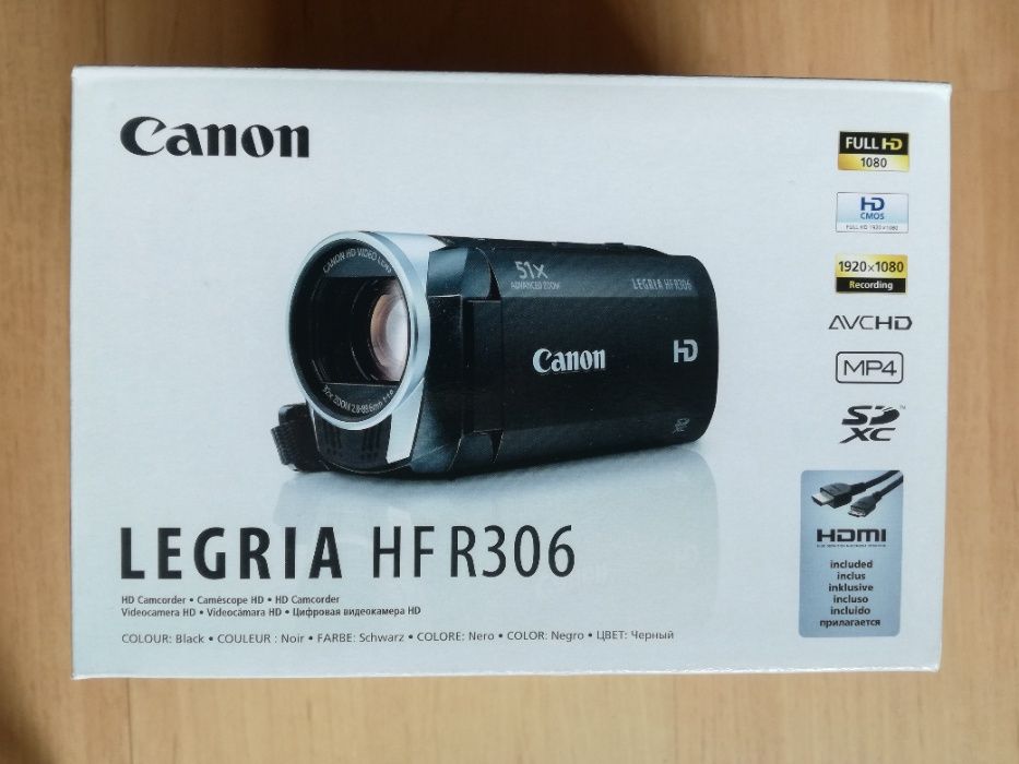 Kamera Canon Legria HF R306, Full HD