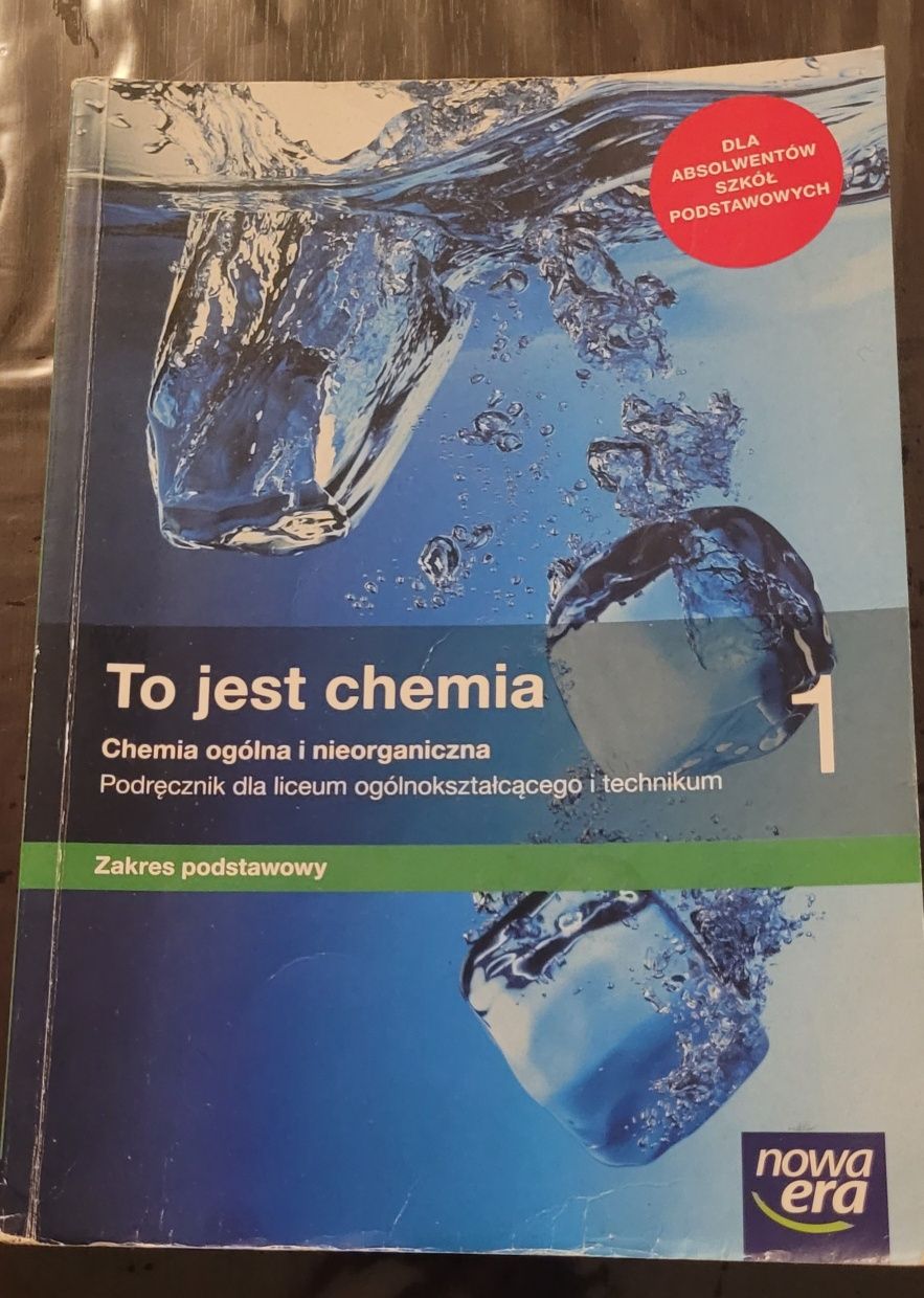 Podręcznik "To jest chemia 1" Nowa Era