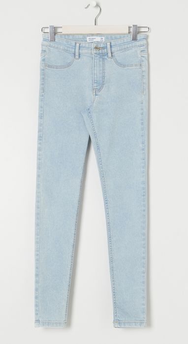 Skinny spodnie damskie jasny jeans mega 42 XL