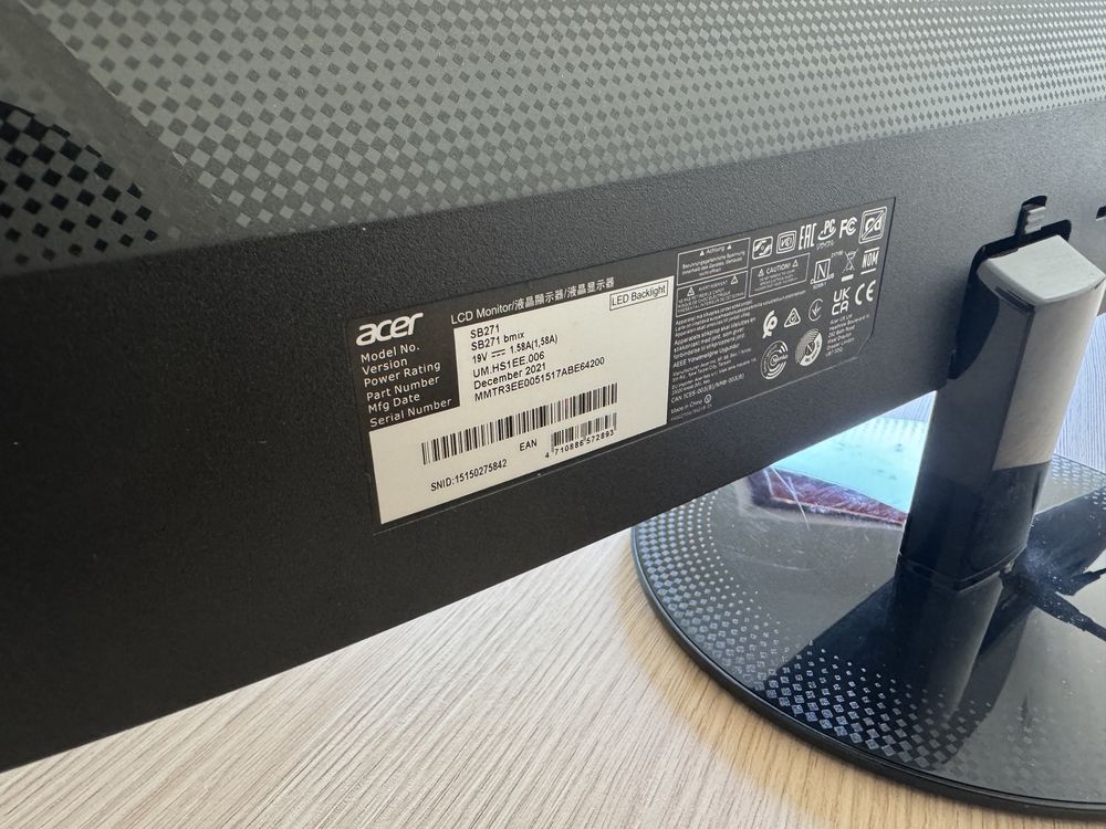 Monitor Acer SB271, stan idealny!