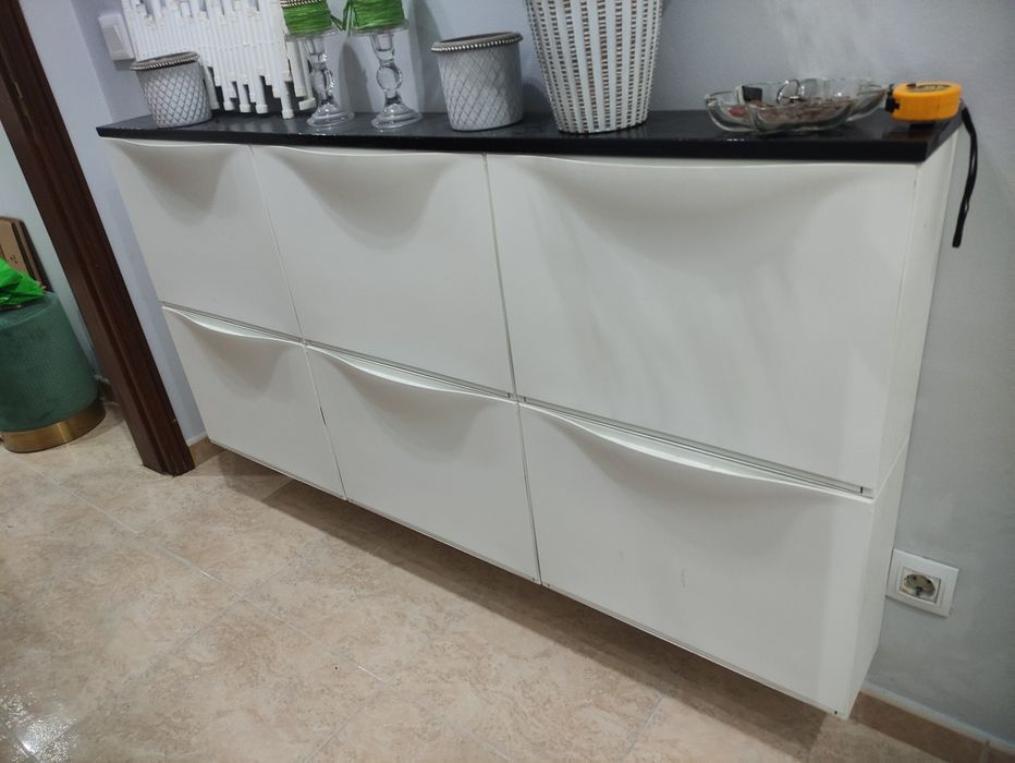 Móvel Sapateira Ikea/Cômoda 6 Gavetas de Hall
