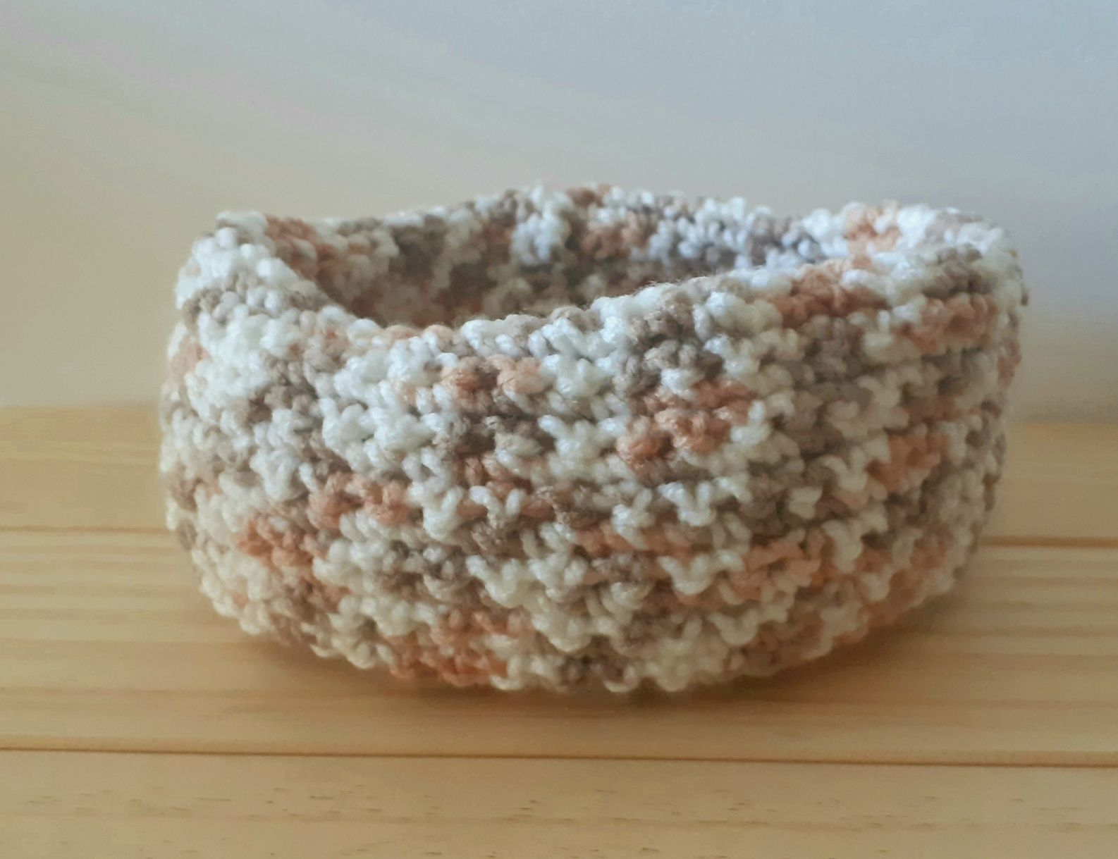 Gola de lã em crochet