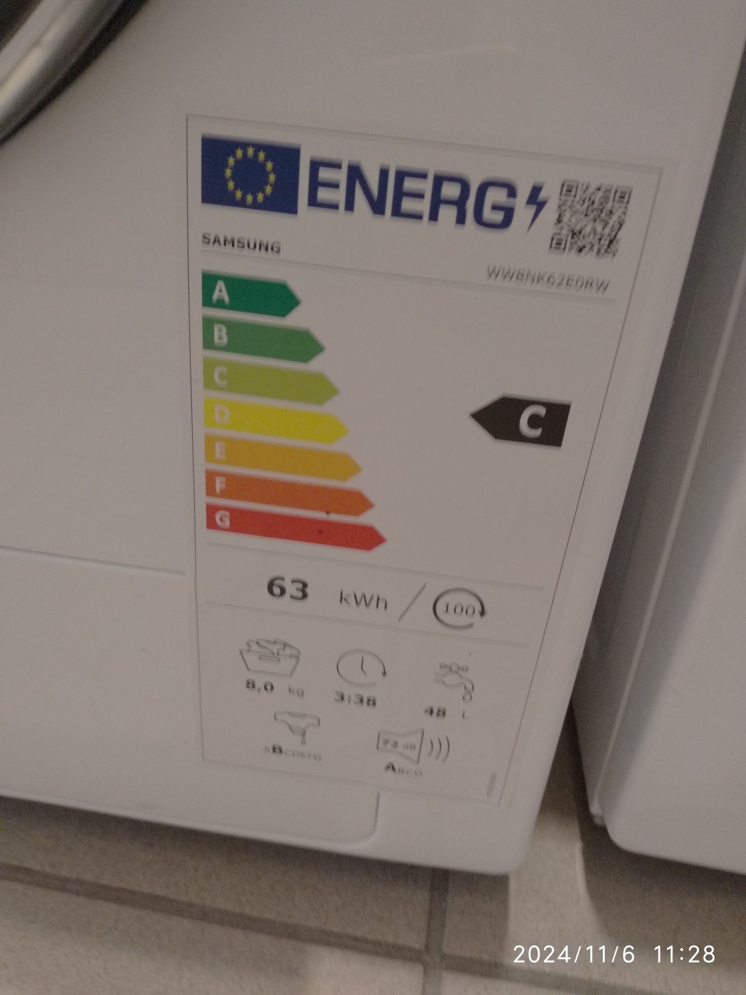 OUTLET Janki ul Wspólna 6 Pralka SAMSUNG WW8NK62E0RW
