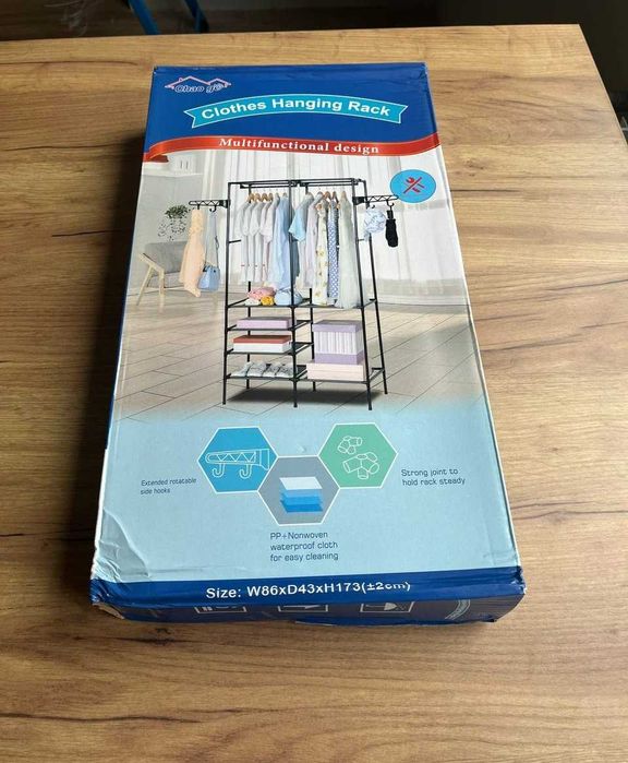 Вешалка стойка для одежды быстрой сборки