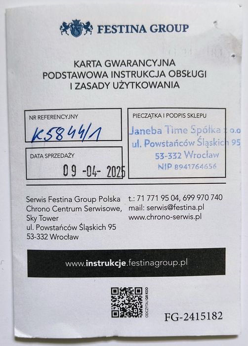 Zegarek dziecięcy Calypso nowy na gwarancji