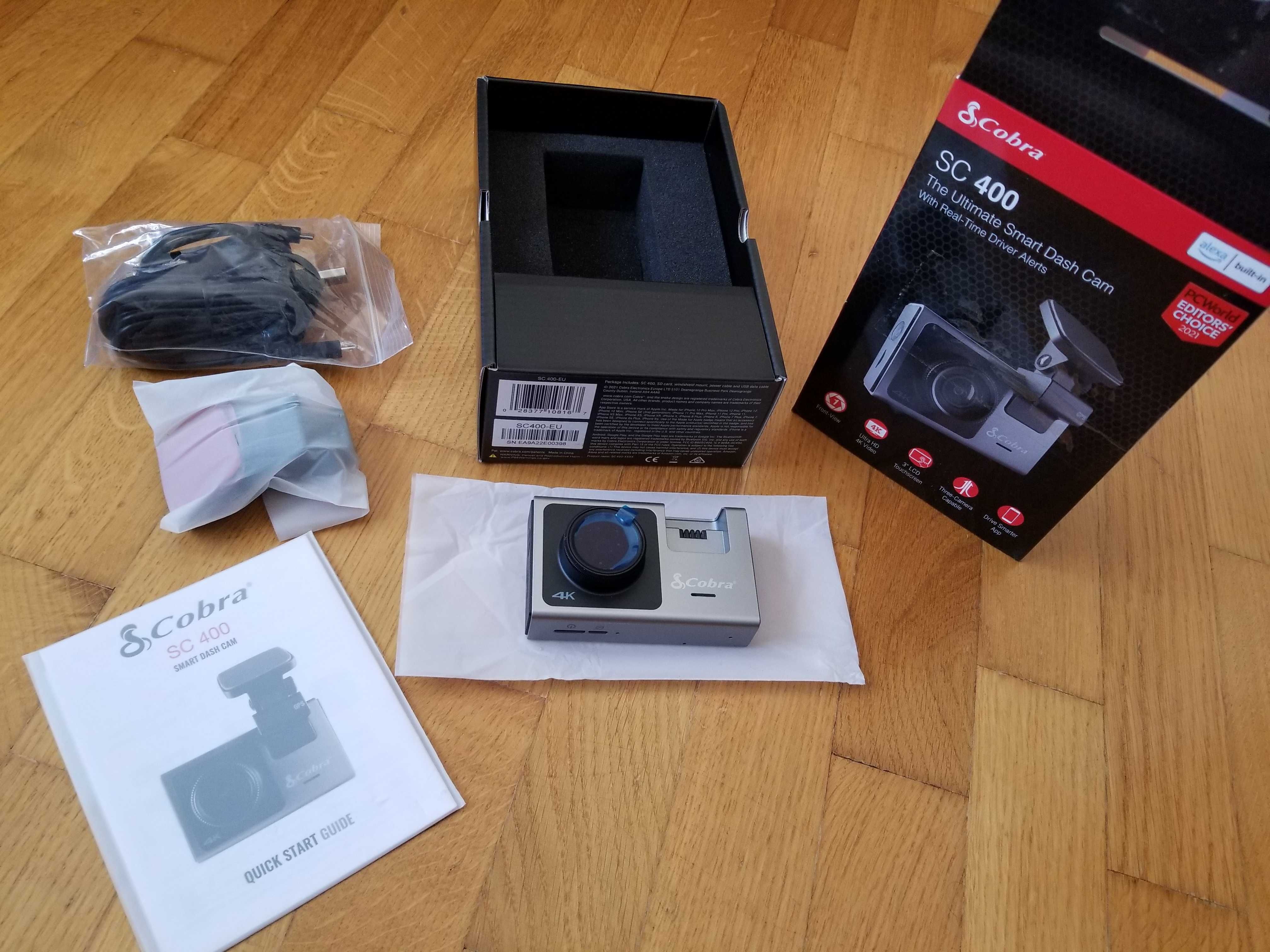 Видеорегистратор Cobra SC400 4K gps Alexa фирменный