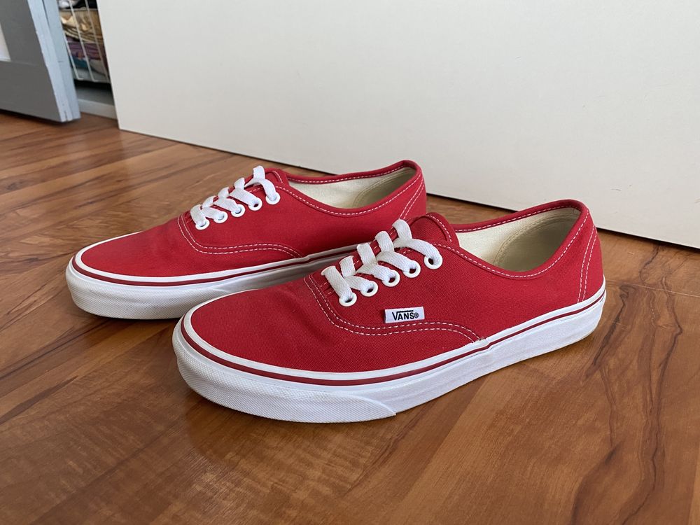 Nowe buty vans niskie trampki skateboard 40.5 czerwone