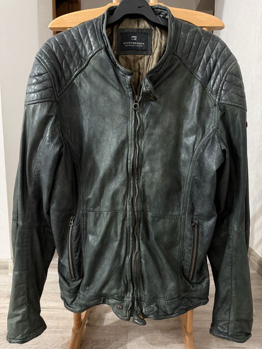 Кожаная куртка Scotch Soda (оригинал). Размер L - XL (52)