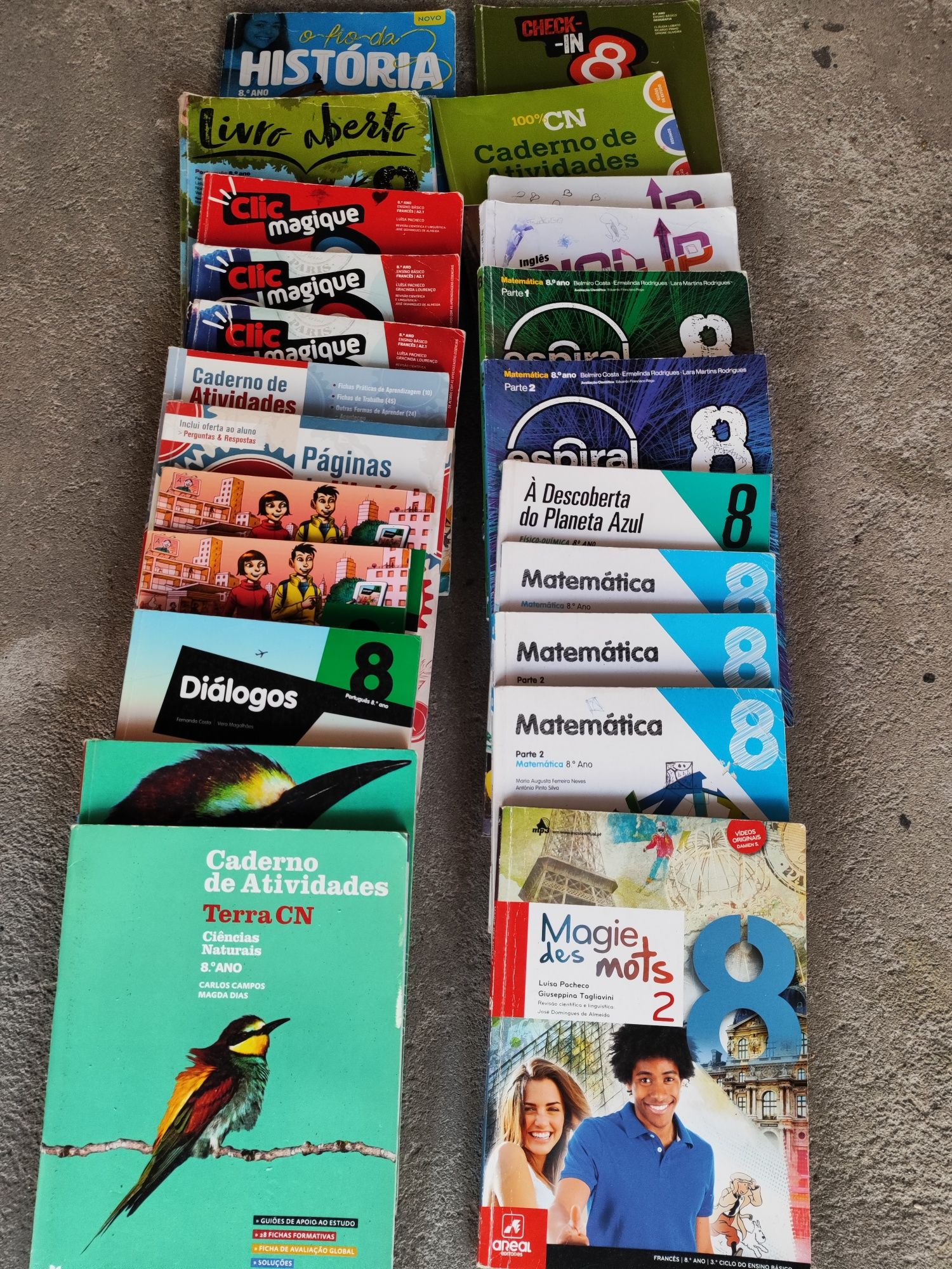 Venda de manuais e fichas escolares 8 ano