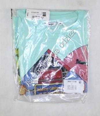 Damska koszulka Wrangler - seledynowa z grafiką t-shirt W7382EVWD - L