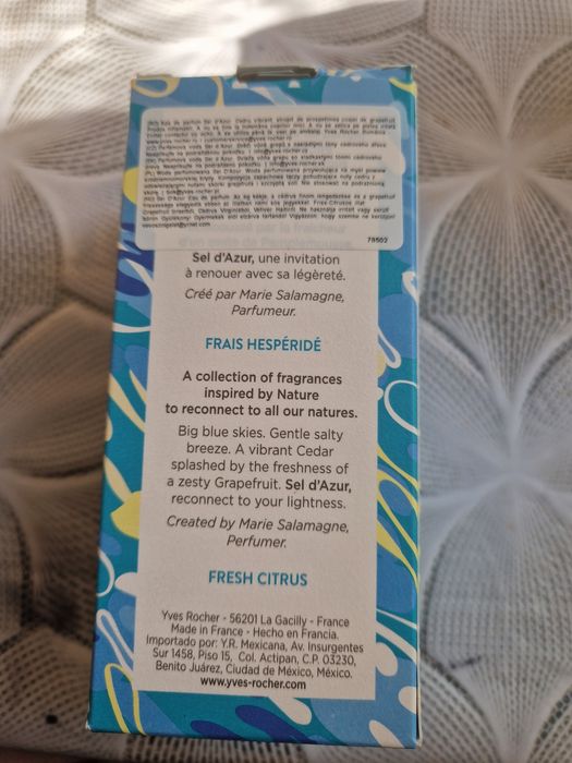 Perfumy Yves Rocher "Sel D'azur" 100 ml

Oryginalnie zapakowane. 

Now