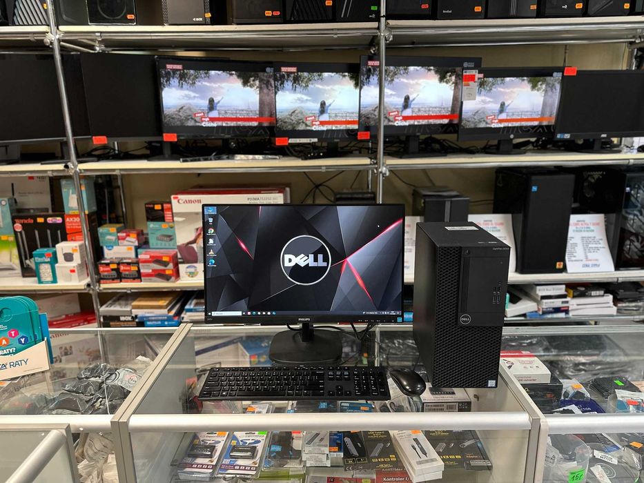 Zestaw komputerowy Dell Optiplex 3050 i5-7400 + monitor LCD 22" Win 11