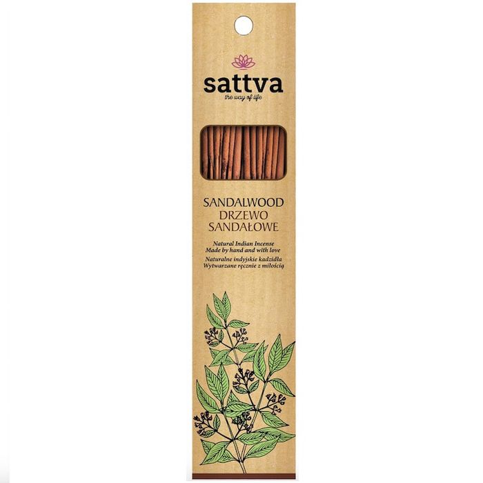 Sattva Natural  naturalne indyjskie kadzidełko Drzewo Sandałowe 15szt