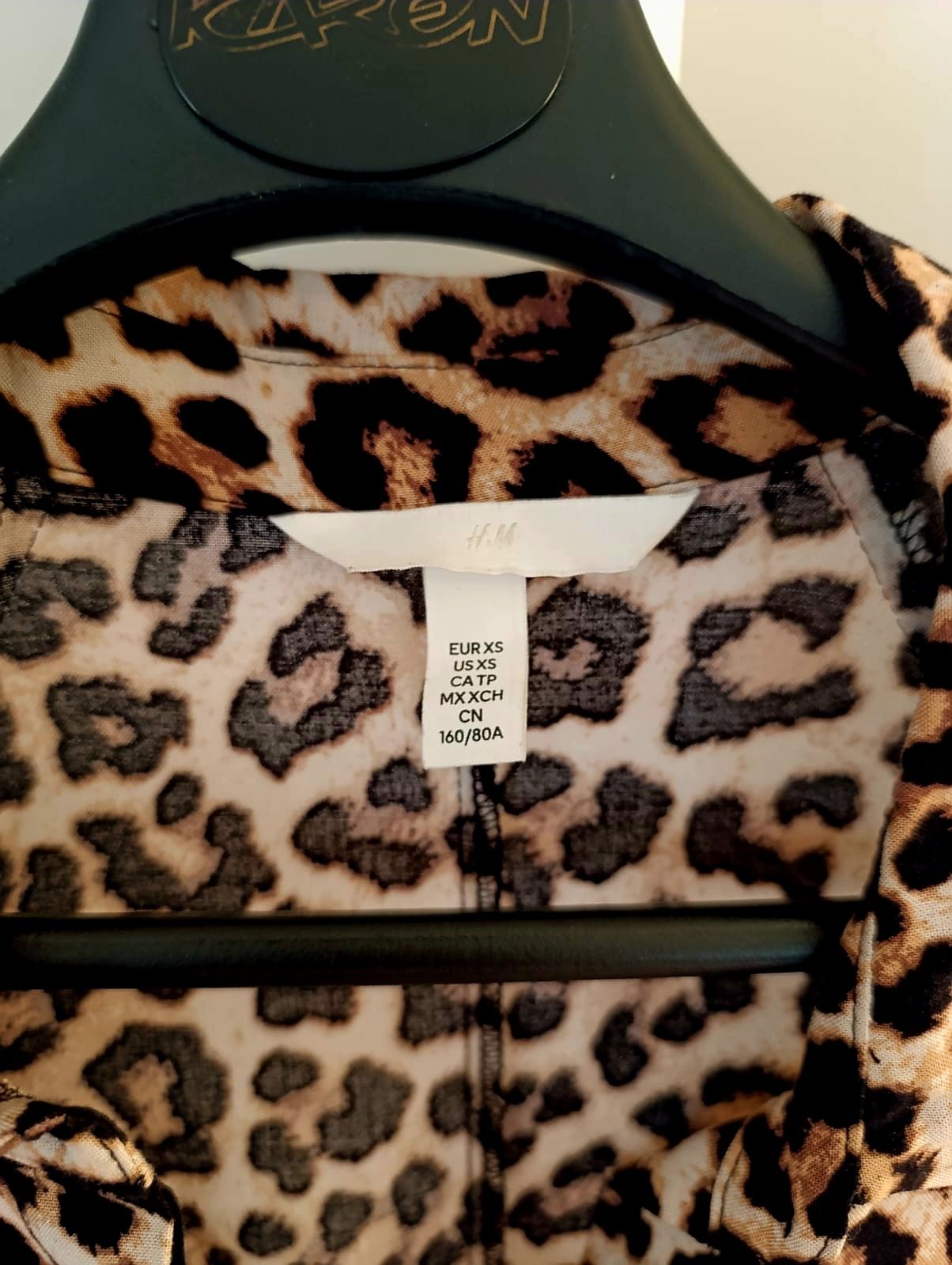 Sukienka codzienna panterka H&M r. 34