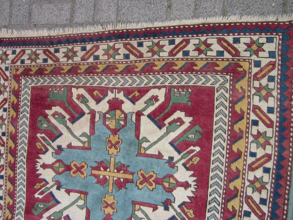 dywan wełniany ręcznie tkany antyk Kazak
