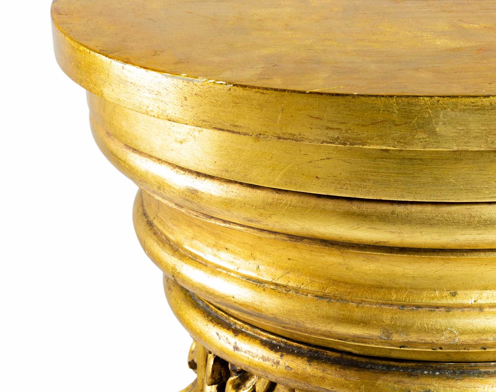 Coluna pedestal dourado Barroco | século XIX