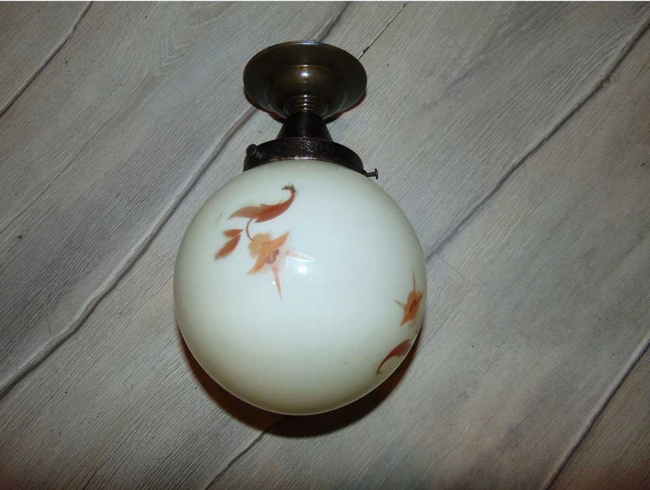 Przedwojenny mosiężny plafon,lampa