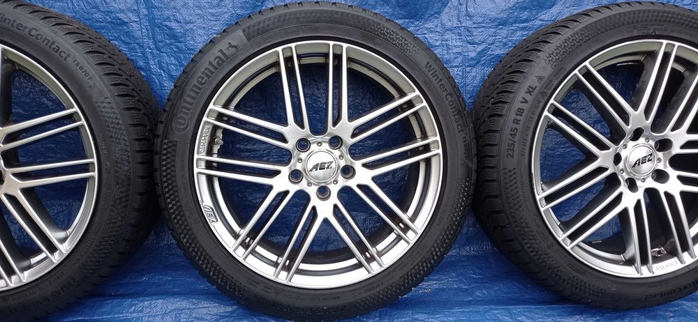Felgi Koła Aluminiowe AEZ 235/45/R18 CONTINENTAL 7mm 5x112 AUDI VW BMW