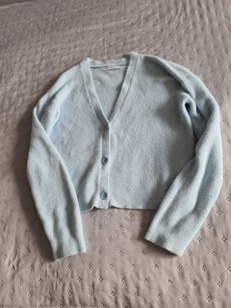 Sweter sweterek na guziki baby blue błękit