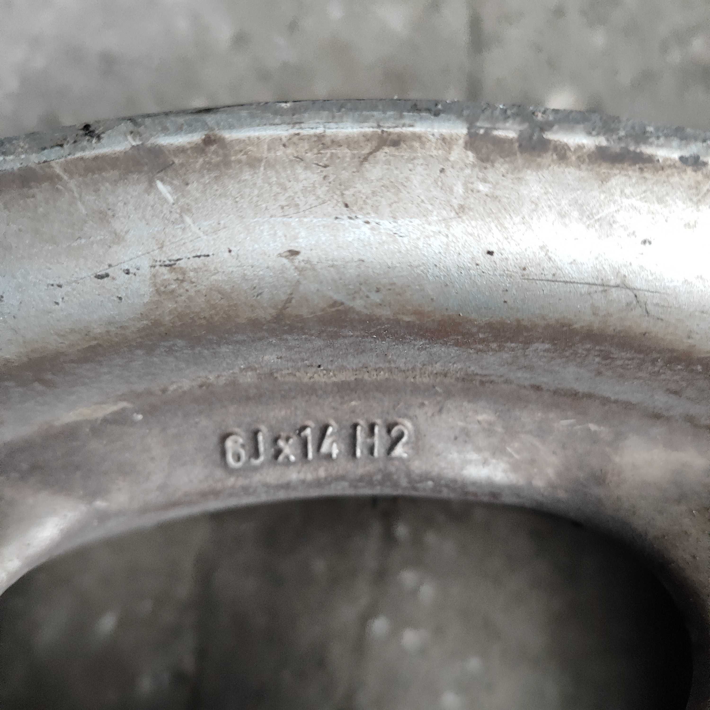 Felgi aluminiowe 14 cali 6J14H2 4x100 ET38 2 szt