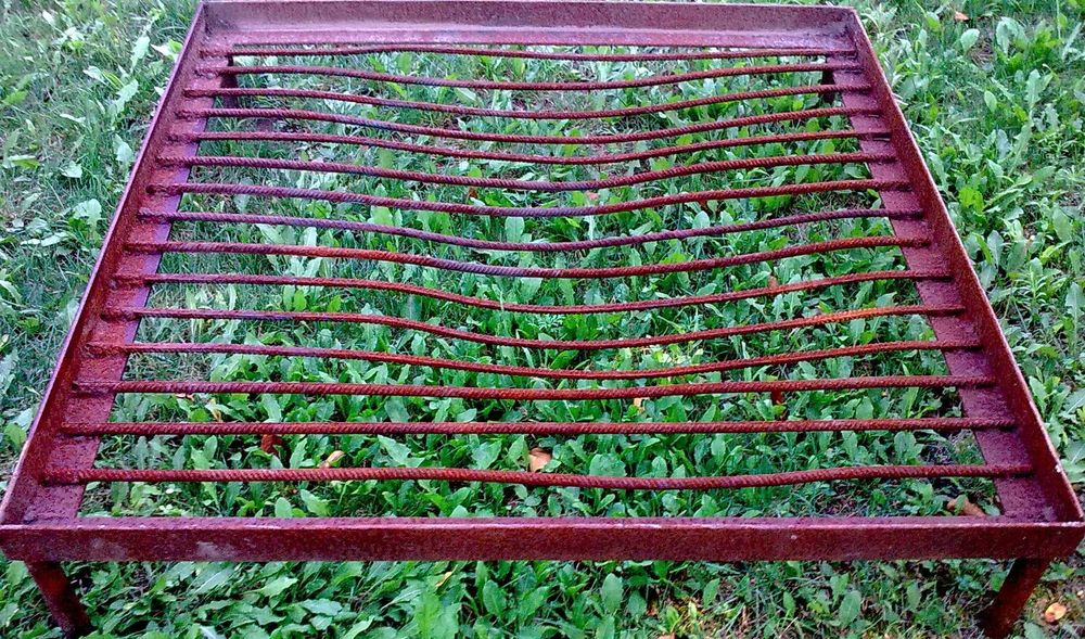 дёшево кострище колосник решетка для сжигания веток 1х1м вес 20кг