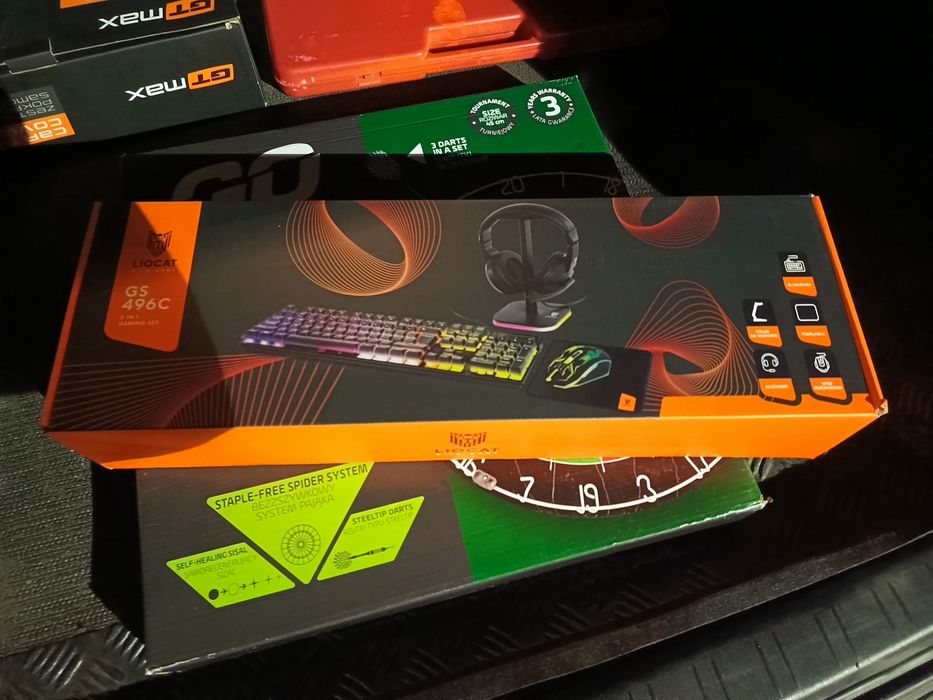 Liocat GS496C 5 in 1 Gaming Set - Klawa, Mysz, Słuchawki, Podkładka...