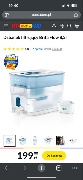 Dzbanek filtrujący Brita Flow 8,2l