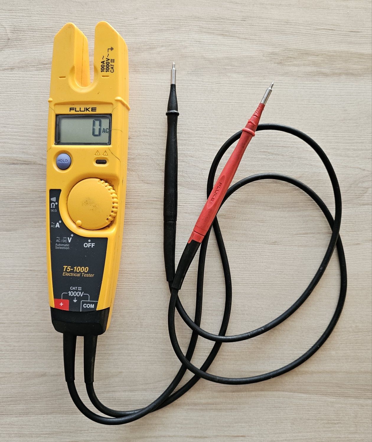 FLUKE T5-1000 T 5 - 1000  Miernik Tester Elektryczny Cęgowy ŁADNY